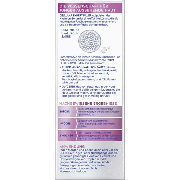 Cellular Expert Filler Aufpolsterndes Hyaluron-Serum