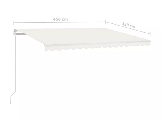 Auventanuel rétractable 450x350 Crème
