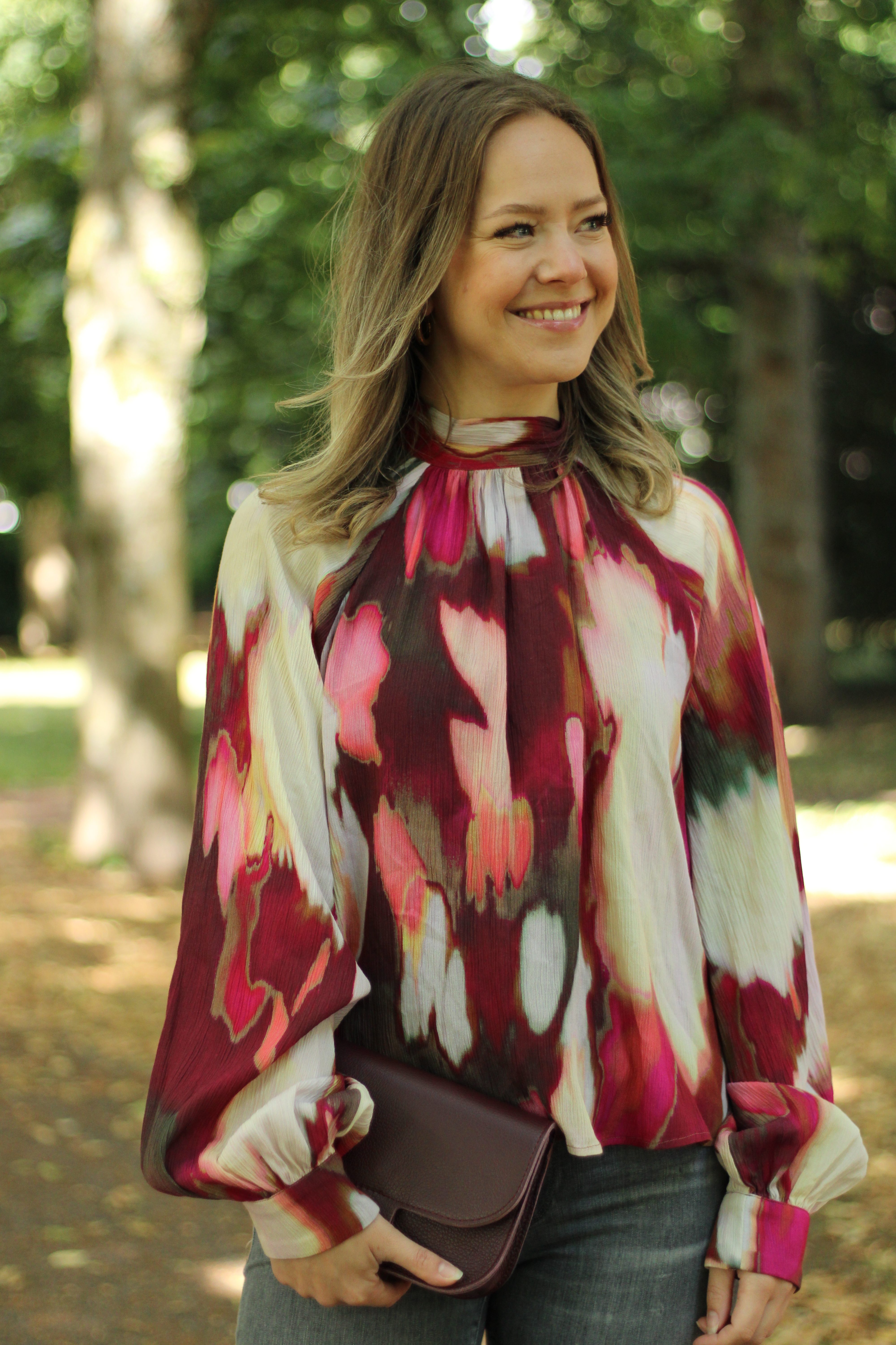 Rino & Pelle - Lieke Blouse With Tie Neck - Pink Shadow