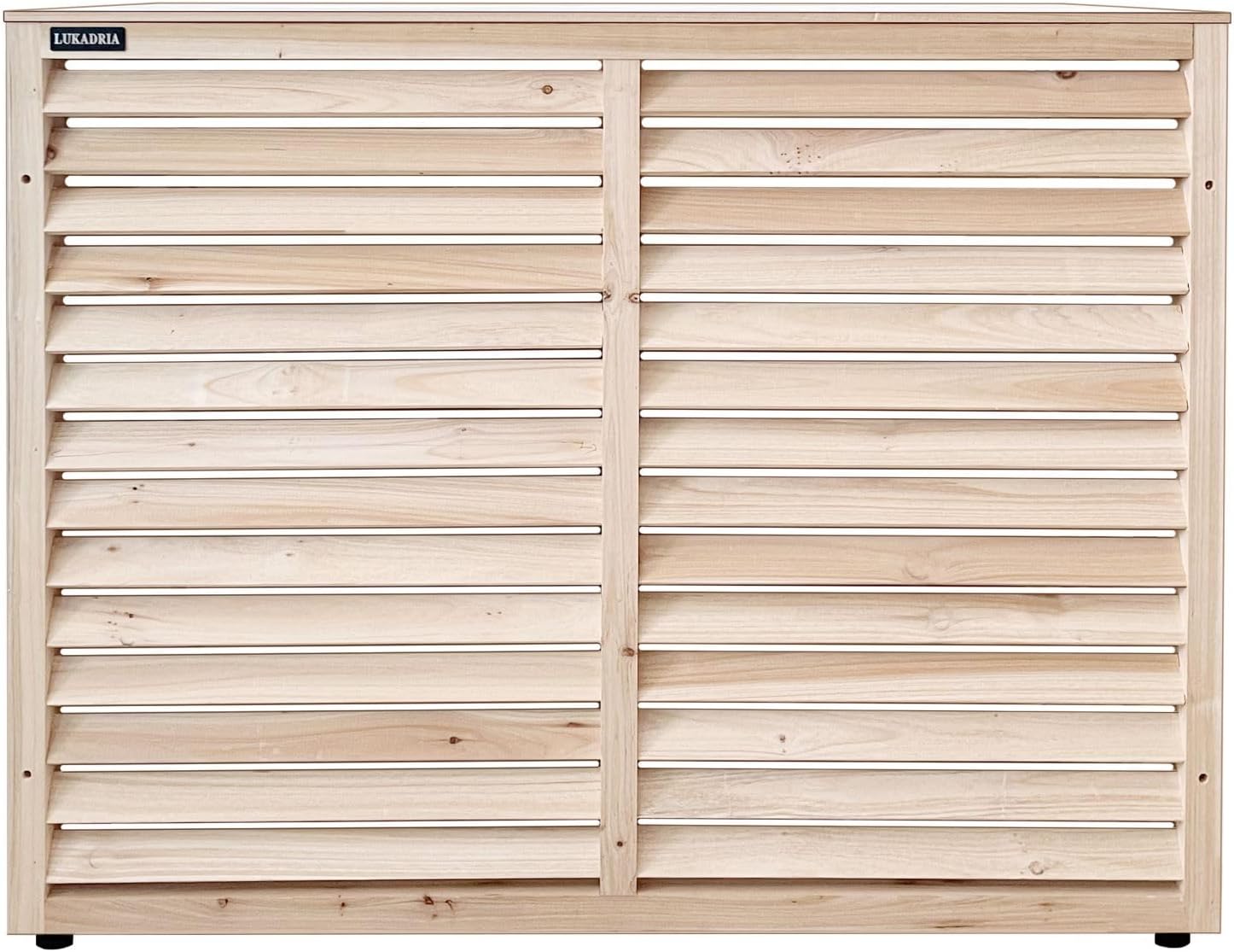 Verkleidung für Wärmepumpe Klimaanlage Klima Sichtschutz Abdeckung Holz Natur für Außengeräte