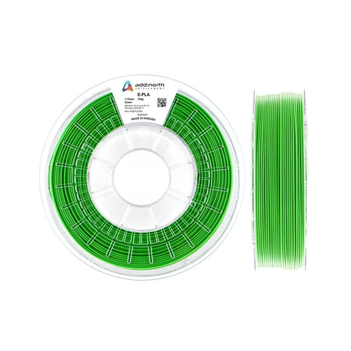 ADDNORTH E-PLA 1.75mm 750g Green