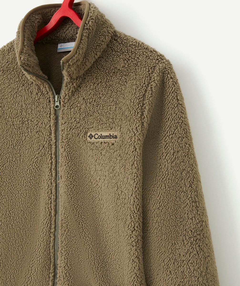 COLUMBIAVESTE ZIPPÉE EN SHERPA RUGGED RIDGE KAKI