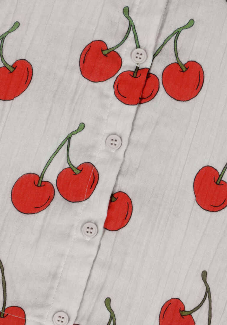 CARLIJNQ gebroken wit carlijnq t-shirt cherry - blouse big collar no sleeve