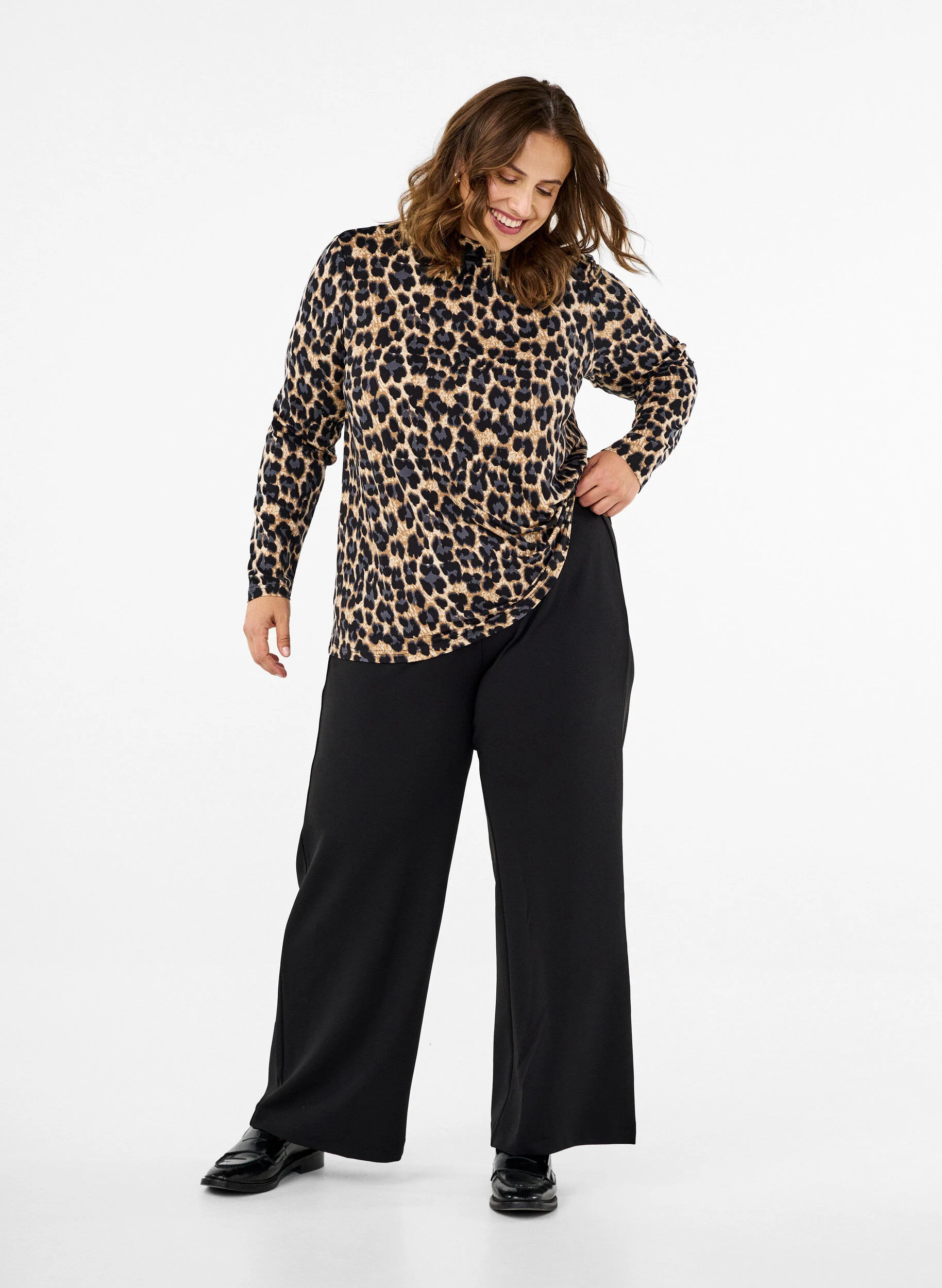 FLASH - Langærmet bluse med turtleneck