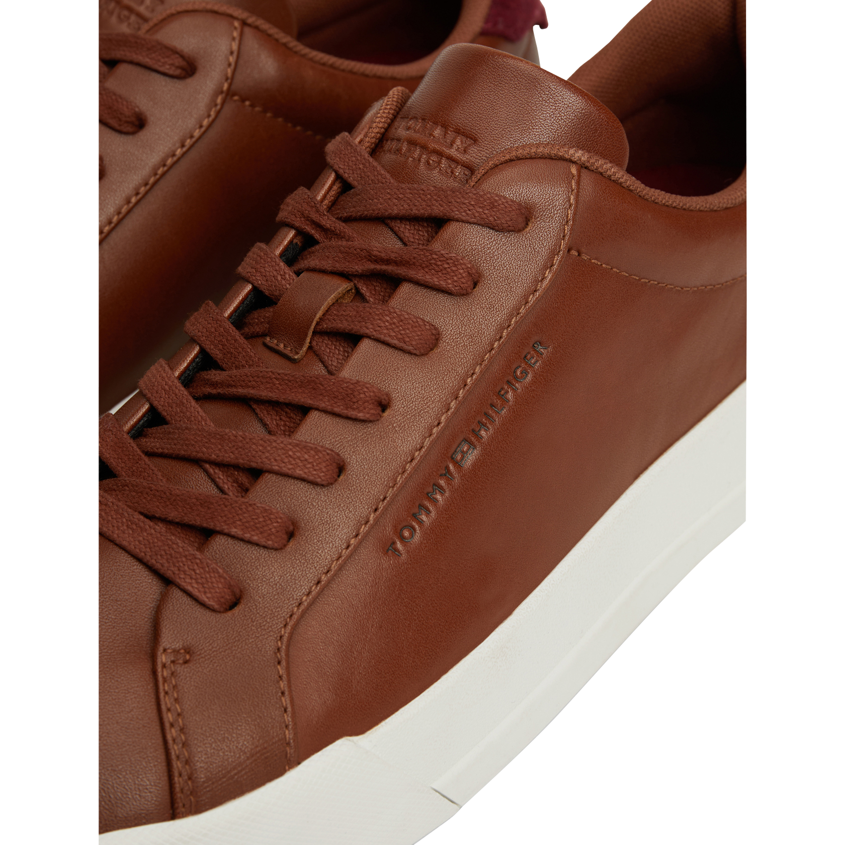 Baskets basses en cuir | Marron