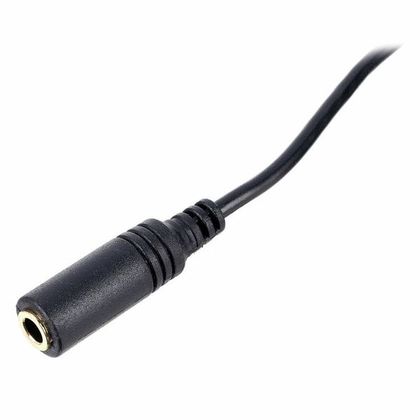 the sssnake Slim Line 3 Pin Jack 0,5m BK