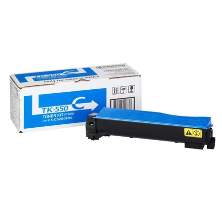 Kyocera TK-550C Toner cyan, ca. 6000 Seiten