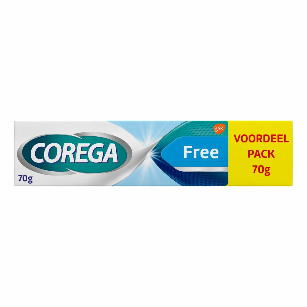 Corega Kleefcrème Free Kunstgebitverzorging70 gr