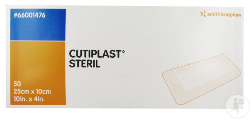 Smith&Nephew Cutiplast Steril Pansement Post-Opératoire Non Tissé 25x10cm Pièces 50 (66001476)