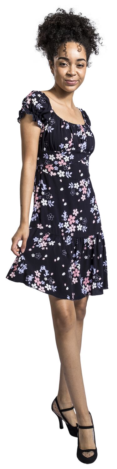 Fleurs | Mickey & Minnie Mouse Robe mi-longue