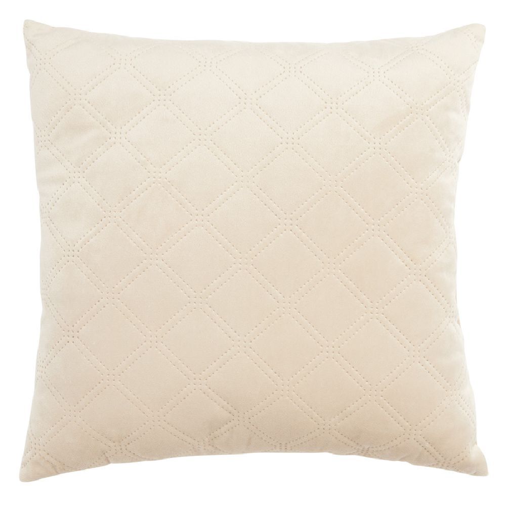 Coussin velours effet matelassé 40x40 cm