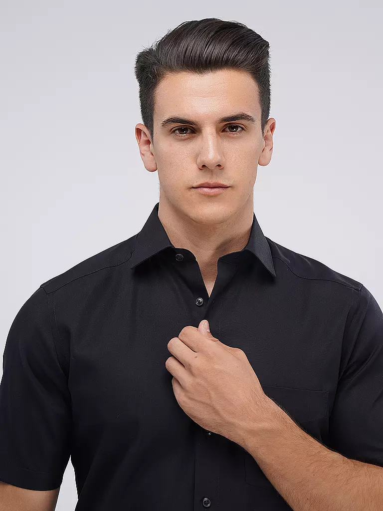 OLYMP Hemd Modern Fit  schwarz