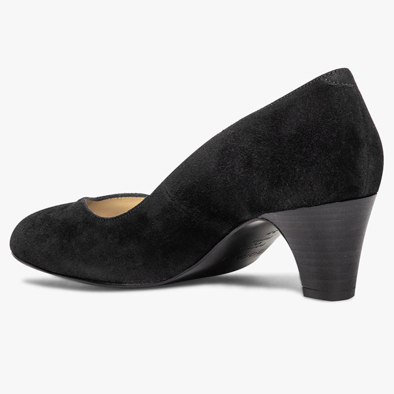 Bocage Escarpins en Velours de Cuir Irlande noirs - Talon 5 cm