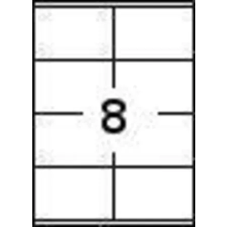 Helbing 200 Etiketten 25 Blatt DIN A4 105 X 70