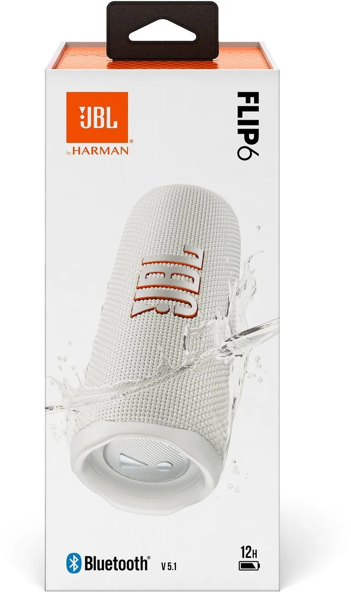 JBL Flip 6 Blanc Enceintes Bluetooth portables
