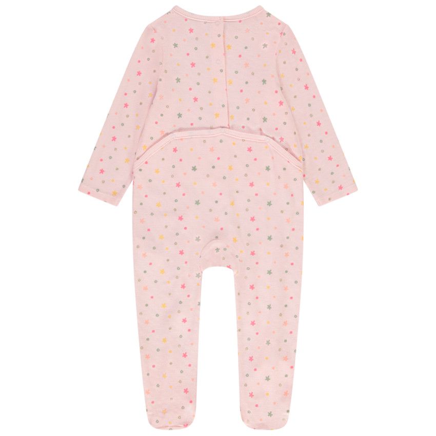 Lot de 2 dors-bien effet côtelé pour bébé fille - Ouvertures différentes selon l'âge - Ecru