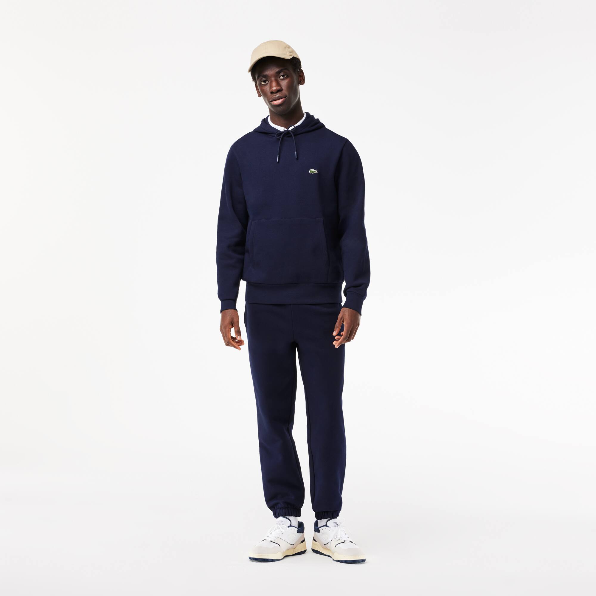 Herren LACOSTE Trainingshose aus aufgerautem Fleece Trainingshosen - Blau - Lacoste - Herren