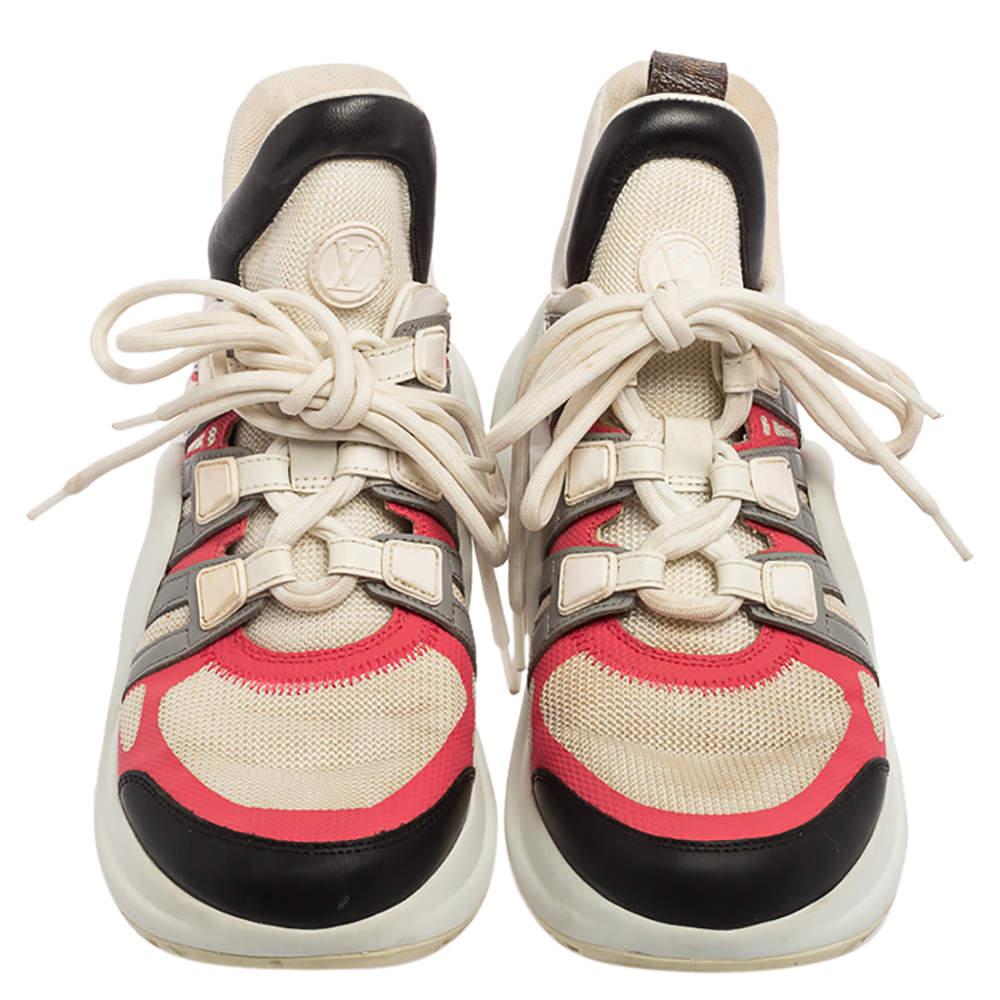 Louis Vuitton Multicolor Leather And Mesh Archlight Sneakers