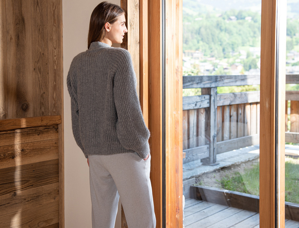Gilet femme-Sur un nuage gris