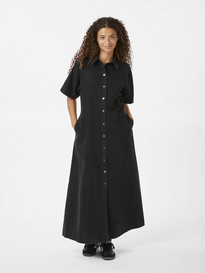 Neo Noir Balli Denim Dress Black