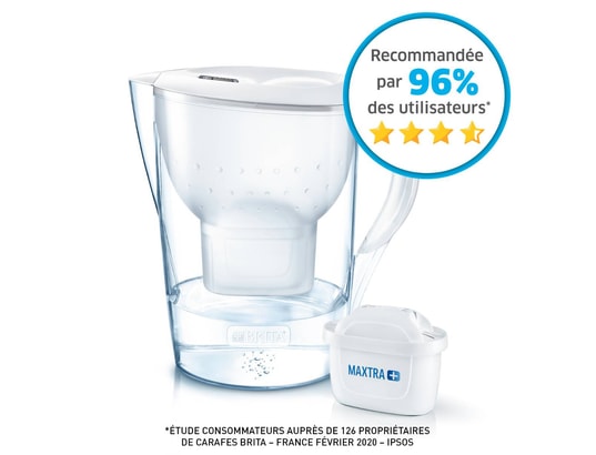 BRITA FRANCE - Carafe Carafe filtrante Marella XL blanche BRITA