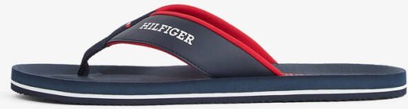 Tommy Hilfiger Teenslippers PADDED COMFORT HILFIGER B SANDAL zomerschoen slippers badschoen met logo-opdruk