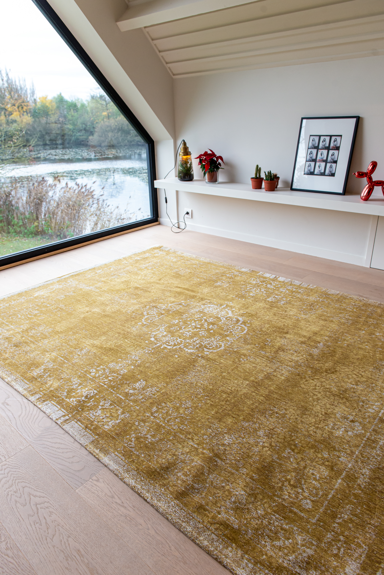 Ecorugs vloerkleed Medallion geel 280x390 cm