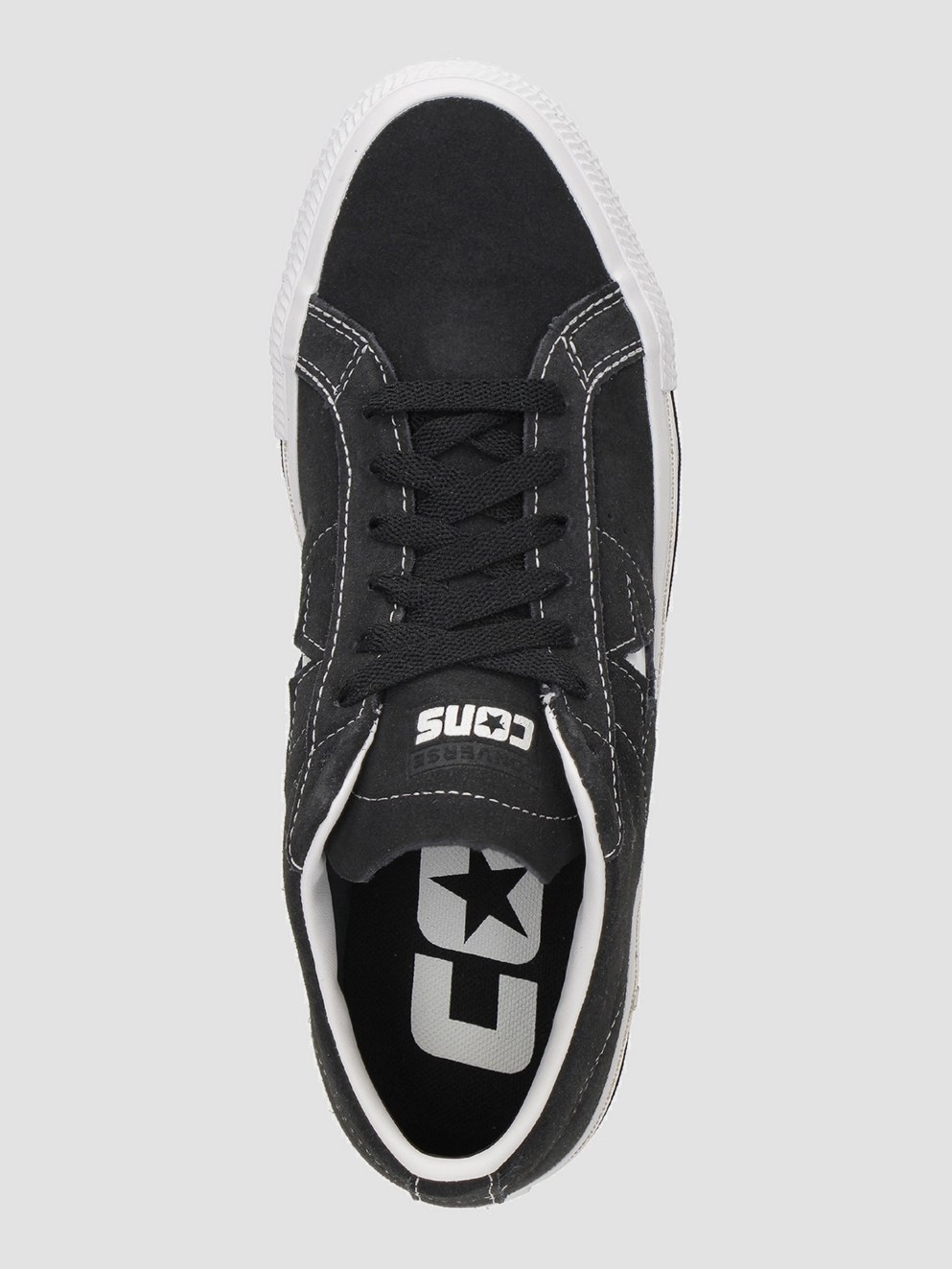 Converse One Star Pro Skate Shoes black/black/white