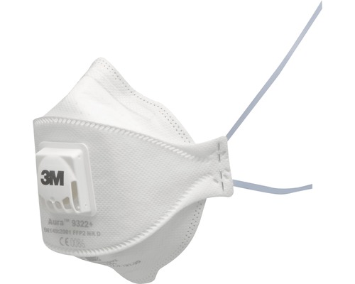 3M™ 9322-PT ademhalingsmasker, 10 stuks, beschermingsniveau FFP2