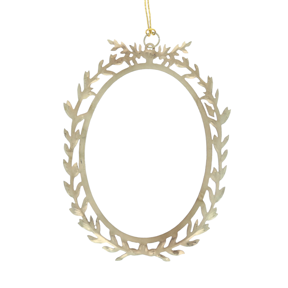 Couronne ovale laiton Atelier jasmin