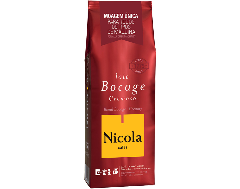 CAFÉ NICOLA MOIDO NORMAL LOTE BOCAGE MOAGEM ÚNICA 250G