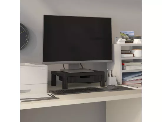 Support de moniteur Noir 43x30,5x13 cm