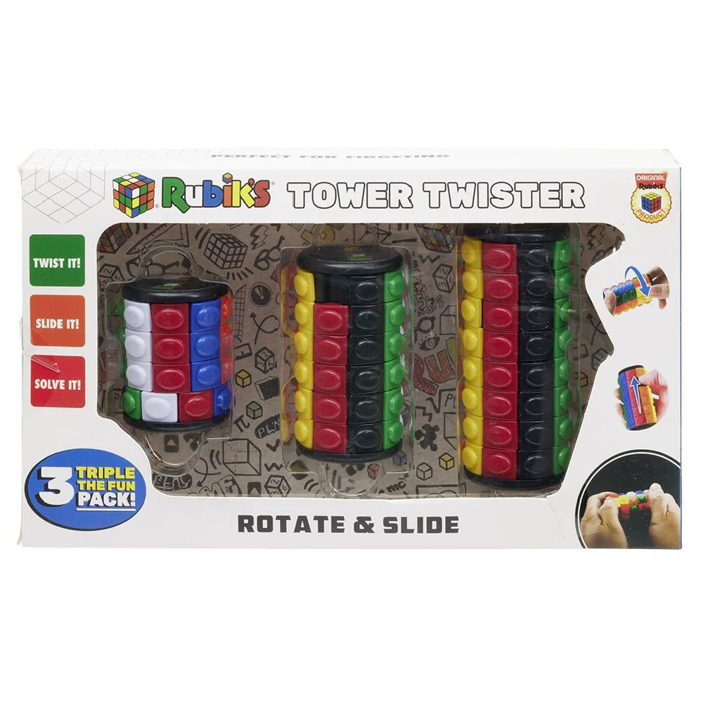 Coffret Rubik's tower twister tourne et glisse x3