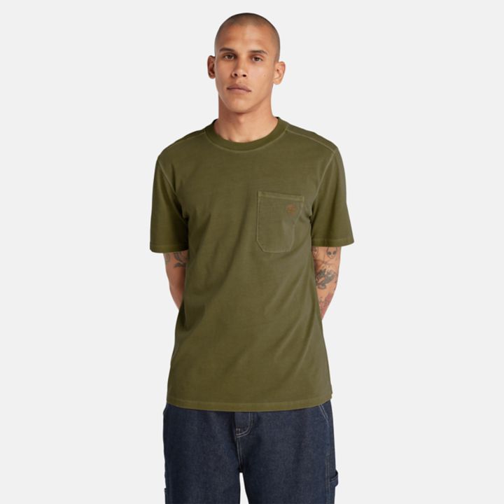 Camiseta Merrymack Pocket masculina na cor verde.