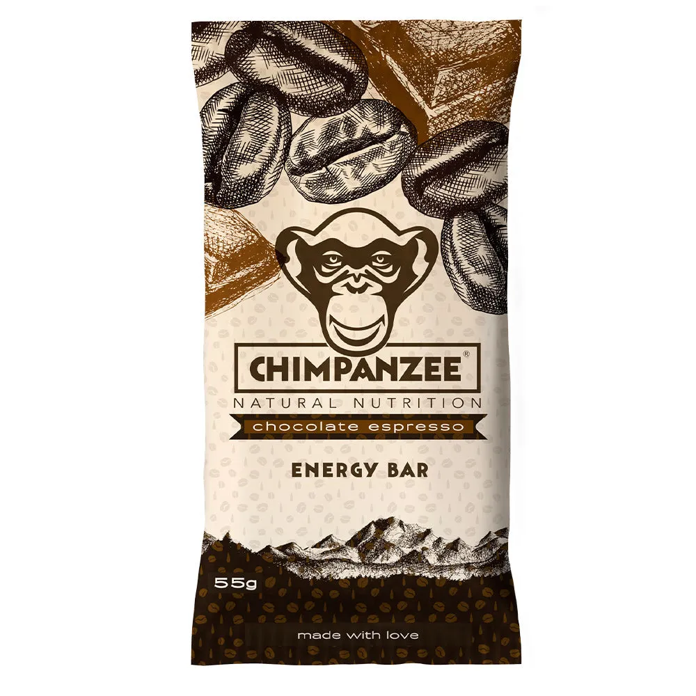 Chimpanzee -  Riegel Energy Bar Schokolade Espresso 20 Stück