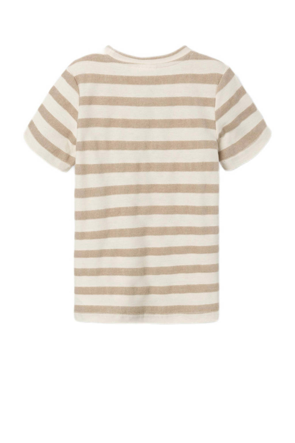 NAME IT gestreept T-shirt NKMDUNSTER zand