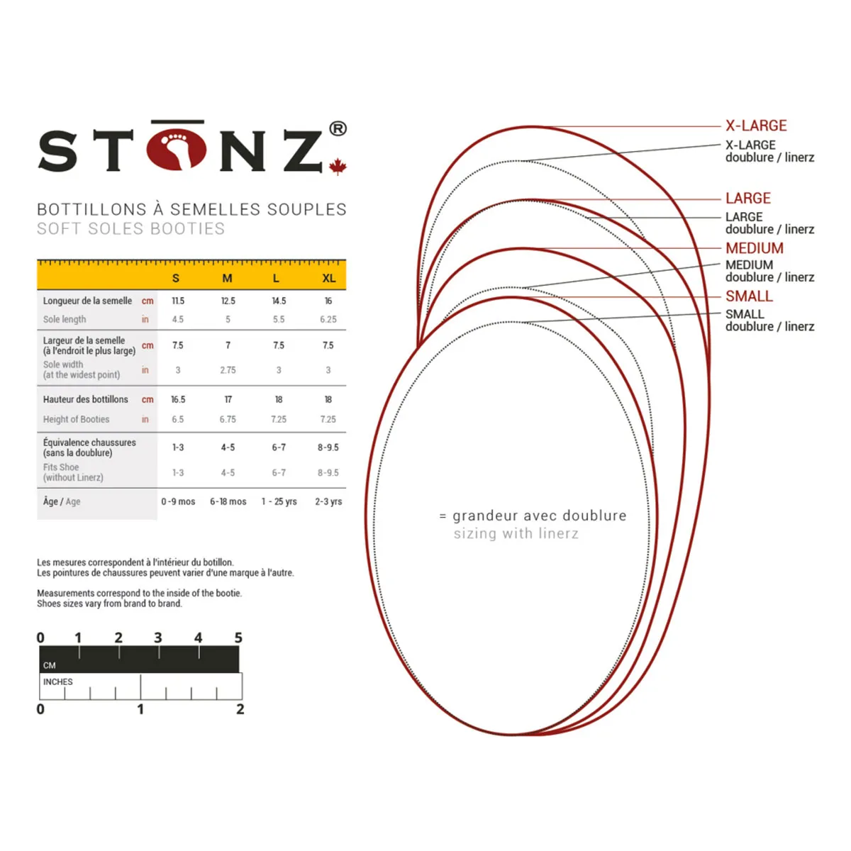 Stonz Botte Uni Noir 6-24mois