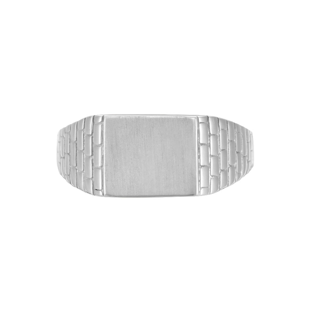 Chevalière Argent Blanc Corentyn