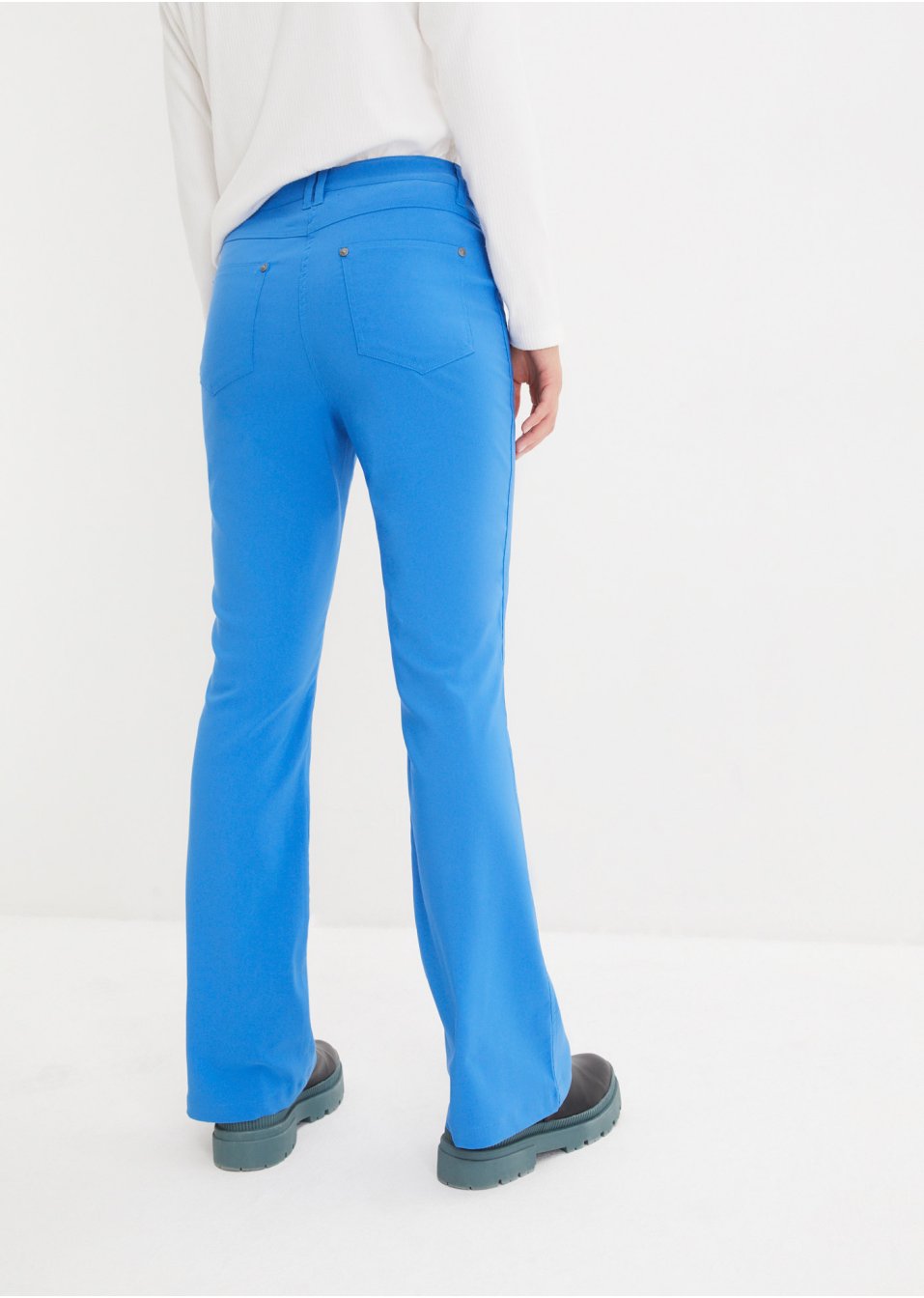 Pantalon extensible bengaline avec taille ajustable, Flared