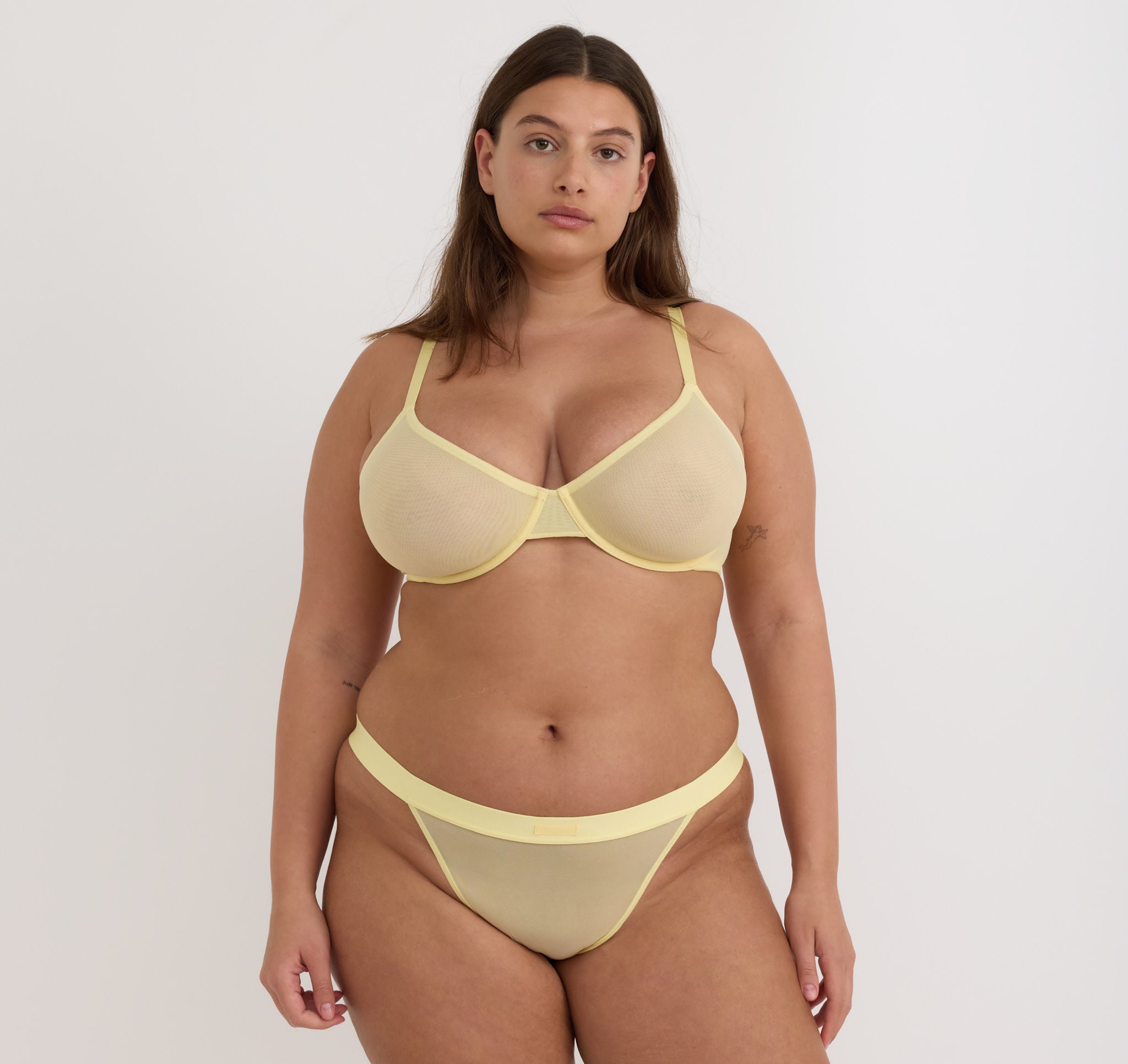 RECYCLED NYLON<br>Mesh Unlined Demi Bra