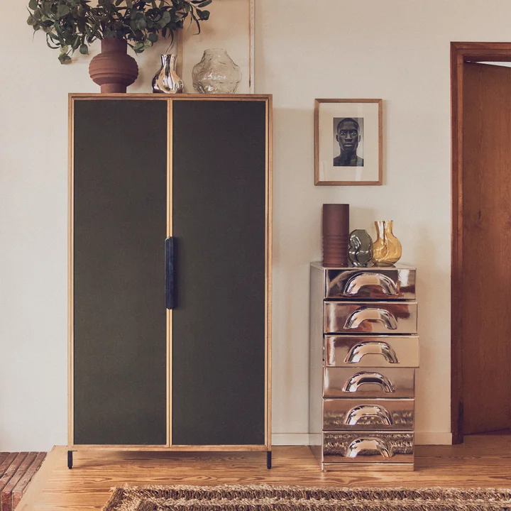 HKliving - Kommode mit 2 Schubladen, blush