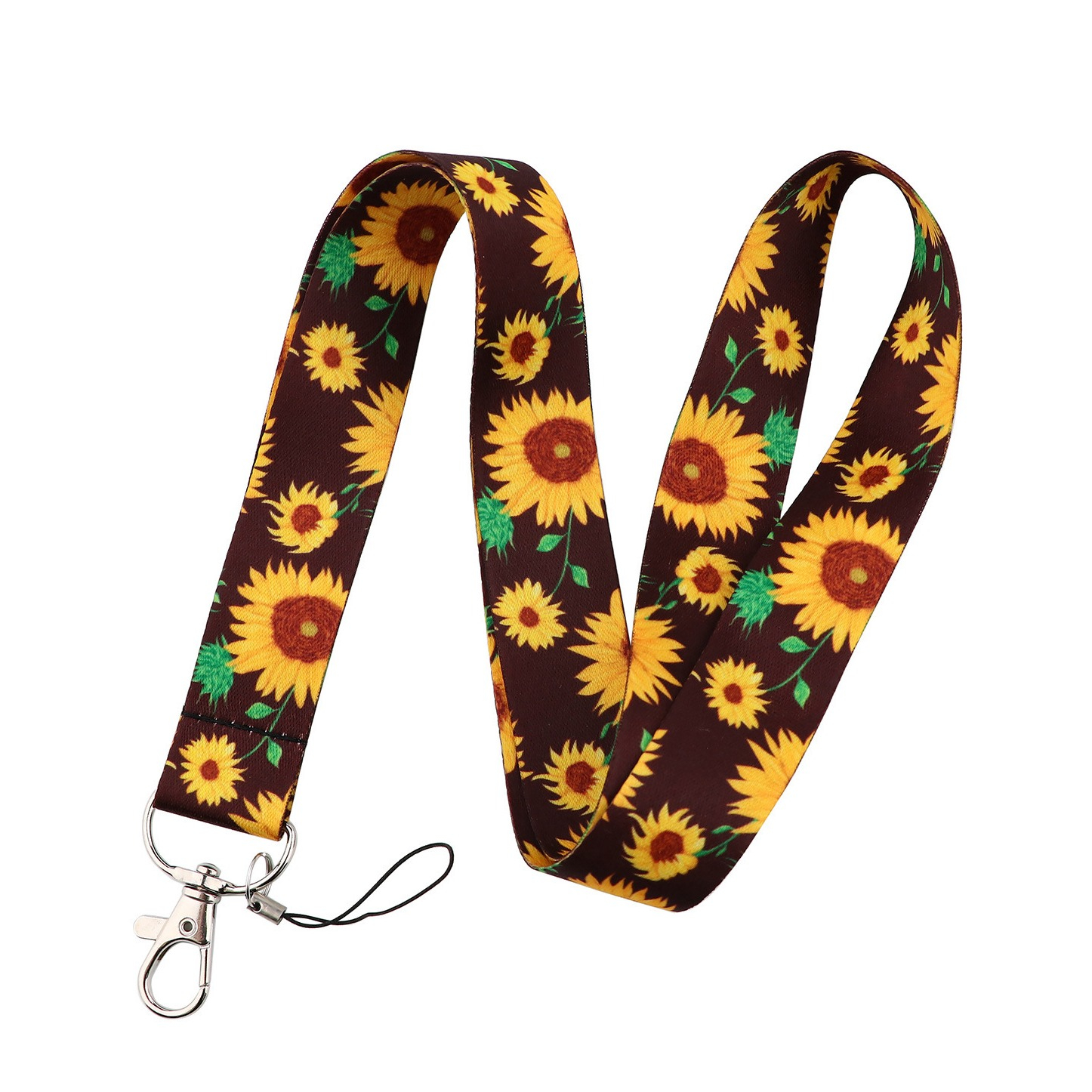 (45cm) Universal Necklace Handykette Schlüsselband Umhängeband für Handy Hülle   Phone Strap - Sonnenblumen
