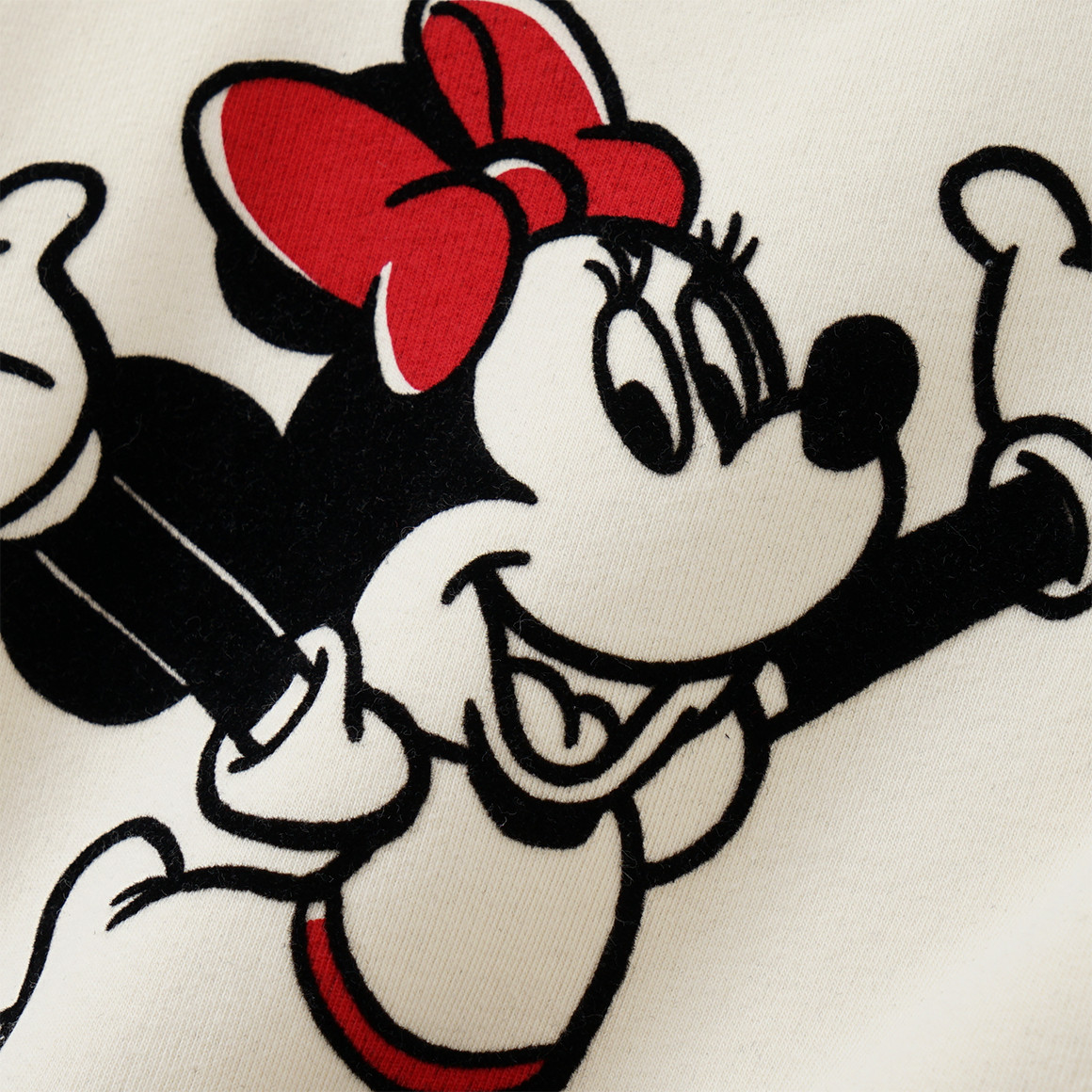 Topolino Minnie Maus Sweatshirt mit großem Print creme