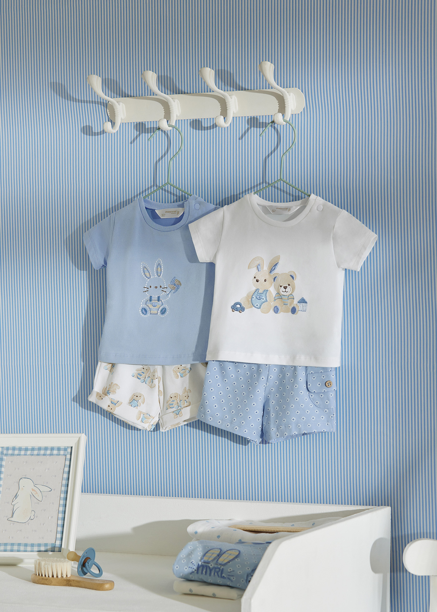 Conjunto de 4 peças Better Cotton para recém-nascidos, branco-creme