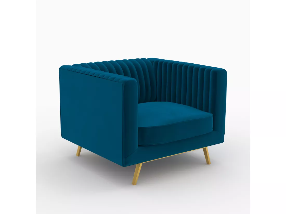 Ensemble canapé, fauteuil et table basse 4 places - Gatsby