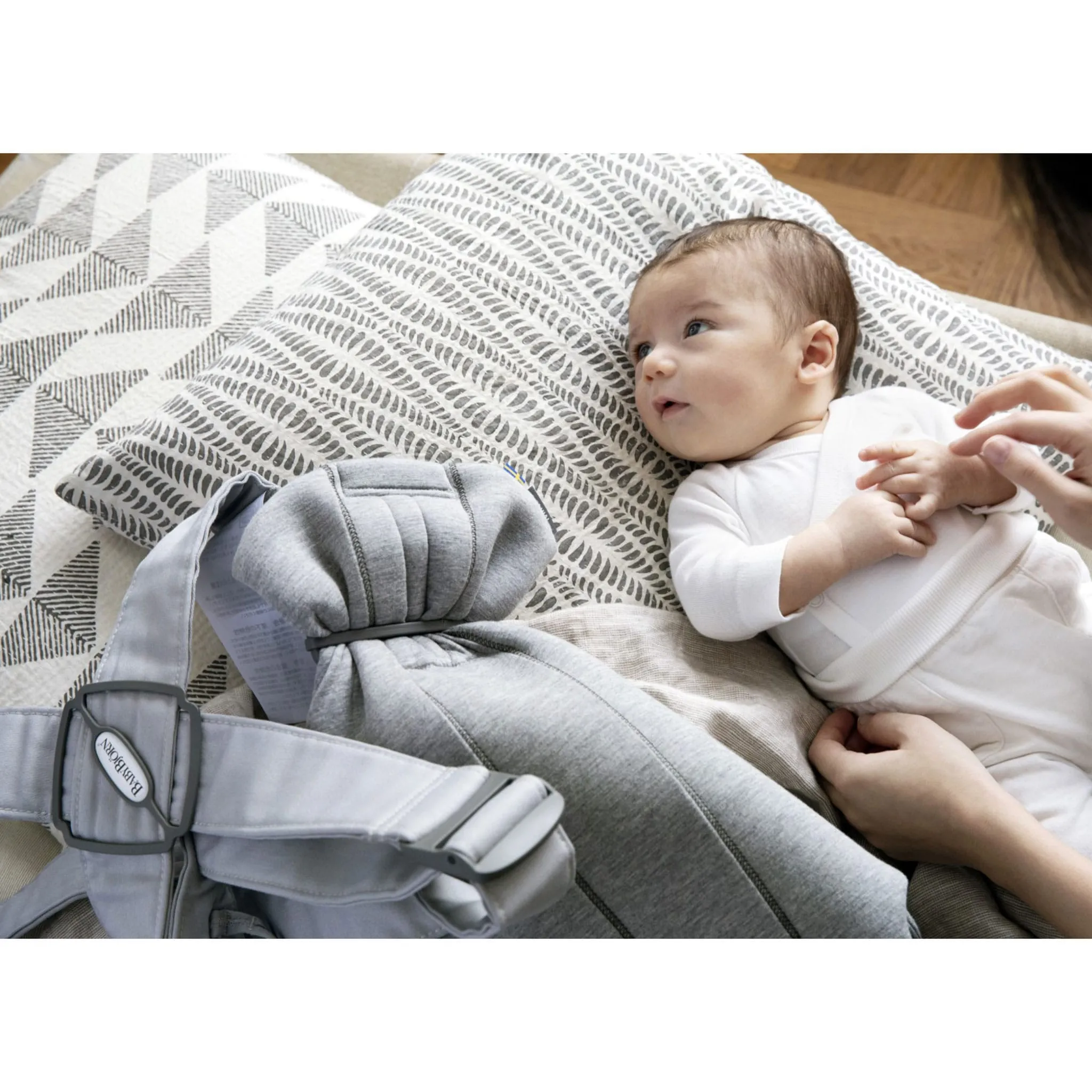 Babybjorn Porte-Bébé Mini 3D Jersey - Gris Light