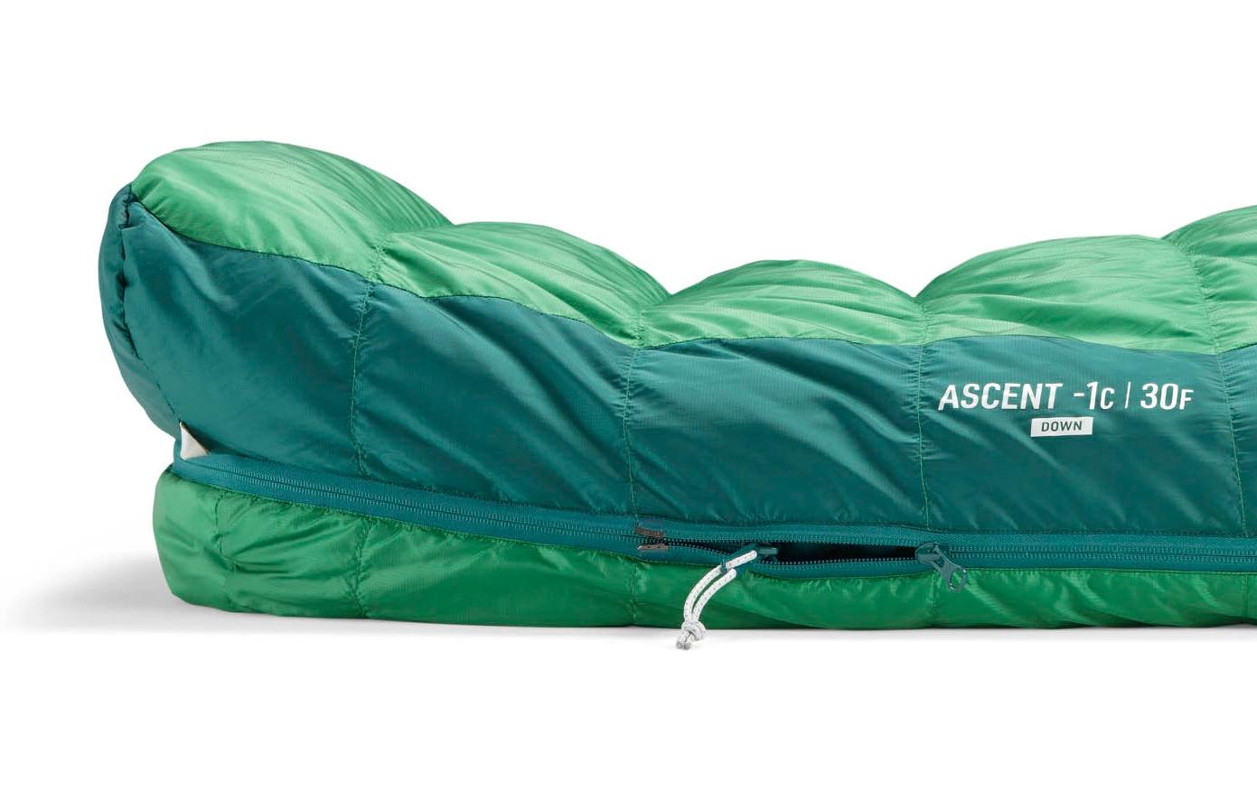 Ascent -1C/30F L Polyester, Grün<br>Mumienschlafsack