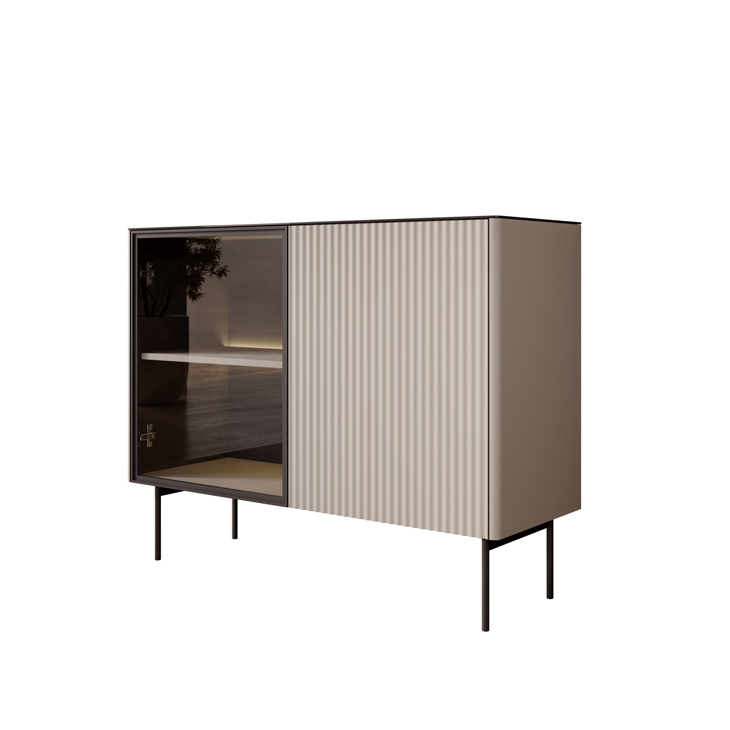 Okari - Dressoir - Beige - 107x39x84 cm