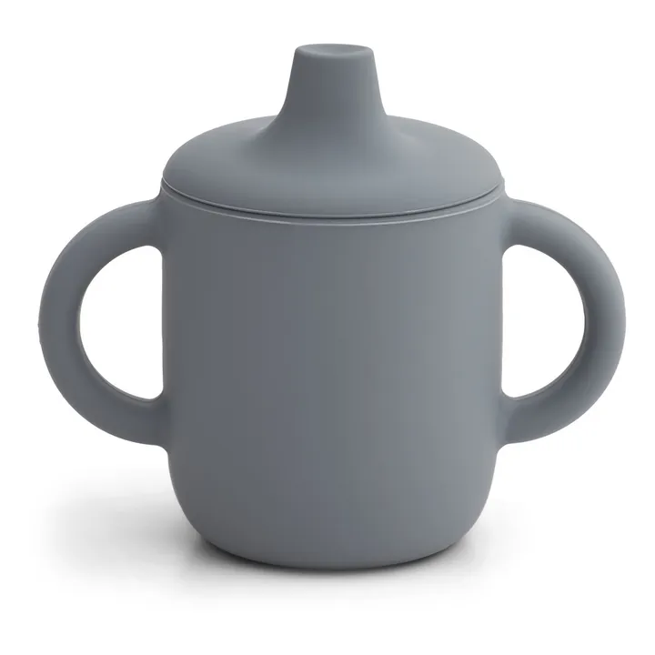 Liewood Tasse d'apprentissage Neil en silicone | Wave blue