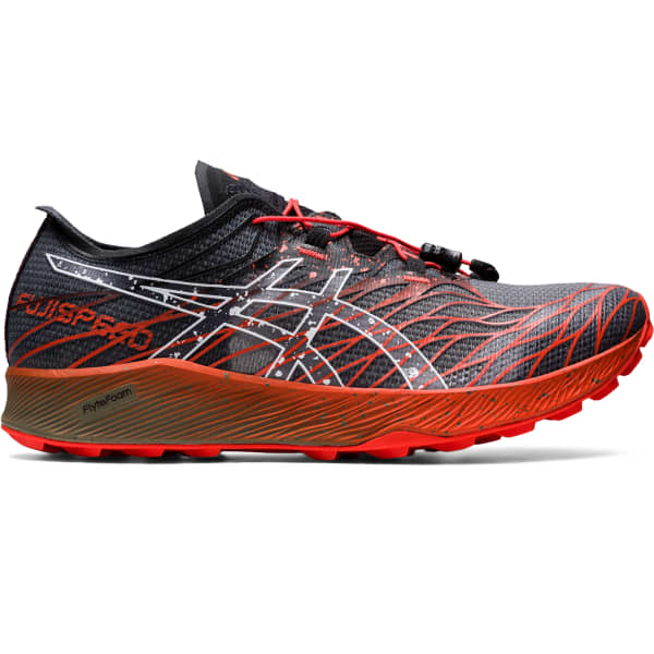 Chaussure trail ASICS FUJISPEED BLACK/CHERRY TOMATO